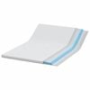 vidaXL Surmatelas Blanc 140 x 190 cm Tissu jacquard