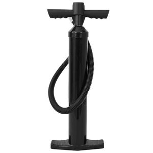 vidaXL Pompe &agrave; main SUP avec manom&egrave;tre Noir PP