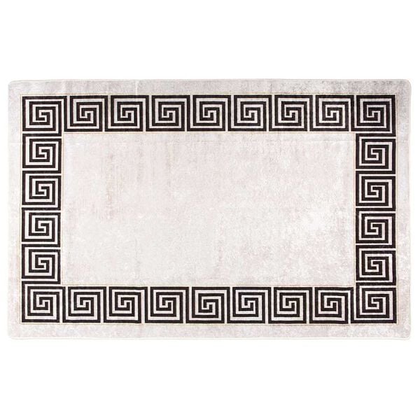 vidaXL Tapis lavable 160x230 cm beige clair