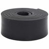 vidaXL Bordure en caoutchouc de chasse-neige noir 250x10x1 cm
