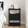 vidaXL Cabinet de chevet Ch&ecirc;ne noir 40 x 42 x 56 cm Bois d'ing&eacute;nierie