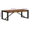 vidaXL Table basse multicolore 100x50x35cm bois de récupération massif