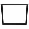 vidaXL Pieds de table &agrave; manger en forme de V, 3 pi&egrave;ces, noir, 100 x (72-73,3) cm, acier