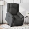 vidaXL Fauteuil inclinable &eacute;lectrique gris fonc&eacute; tissu