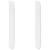 vidaXL Oreille de t&ecirc;te de lit Blanc PVC