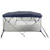vidaXL Toit bimini à 4 arceaux parois en maille 243x(170-182)x137 cm
