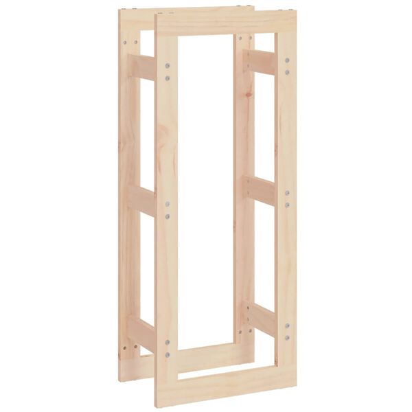 vidaXL Support pour bois de chauffage 41x25x100 cm Bois de pin massif