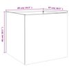 vidaXL Jardini&egrave;res 2 pcs noir 49x47x46 cm acier