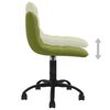 vidaXL Chaises pivotantes &agrave; manger lot de 2 vert clair velours