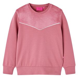 vidaXL Sweatshirt pour enfants velours patchwork framboise 128