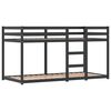 vidaXL Lit superpos&eacute; sans matelas 90x200 cm bois de pin massif