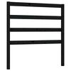 vidaXL T&ecirc;te de lit Noir 81x4x100 cm Bois massif de pin