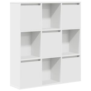 vidaXL Biblioth&egrave;que blanc 89x24x101,5 cm bois d'ing&eacute;nierie