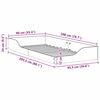 vidaXL Cadre de lit Brun cire 90 x 200 cm Pin massif