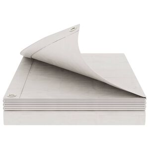 vidaXL B&acirc;che avec &oelig;illets Blanc 2 x 3 m 260 gsm PE