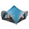 vidaXL Tente Tipi 6.0 personne Bleu Polyester et Acier