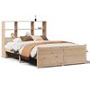 vidaXL Lit biblioth&egrave;que sans matelas 160x200 cm bois massif de pin