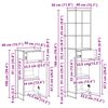 vidaXL Ensemble de mobilier de salle de bain avec tiroir Ch&ecirc;ne Sonoma