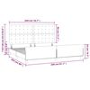 vidaXL Cadre de lit sans matelas bleu fonc&eacute; 200x200 cm velours