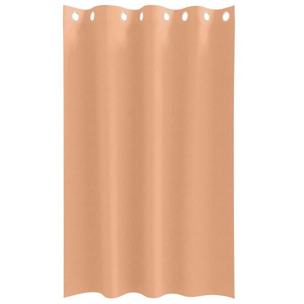 vidaXL Rideaux occultants avec anneaux 2 pcs Marron Clair 175 x 140 cm
