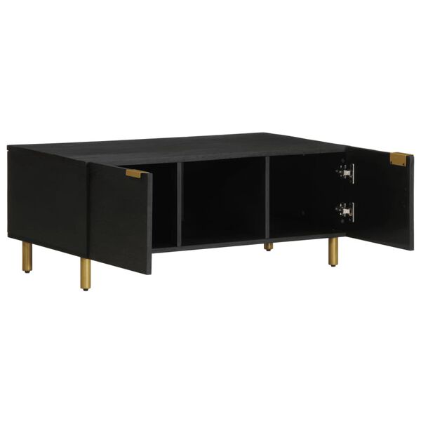 vidaXL Table basse noir 100x54x40 cm bois d'ing&eacute;nierie