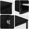 vidaXL Ensemble de mobilier de salle de bain 3 pcs Ch&ecirc;ne noir