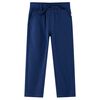 Pantalons pour enfants avec cordon de serrage bleu marine 116
