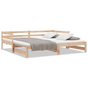 vidaXL Lit coulissant sans matelas 2x(90x200) cm