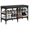 vidaXL Banc &agrave; chaussures ch&ecirc;ne marron 82x32x47 cm Bois d'ing&eacute;nierie
