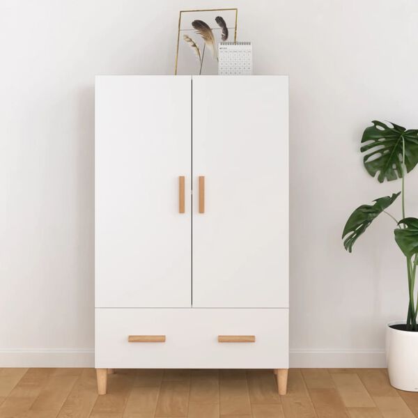 vidaXL Buffet Blanc 70x31x115 cm Bois d'ingénierie