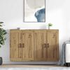 vidaXL Meuble mural 2 pcs Ch&ecirc;ne artisanal 69,5 x 34 x 90 cm