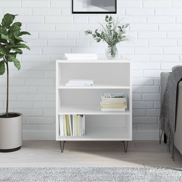 vidaXL Buffet blanc 57x35x70 cm bois d&rsquo;ing&eacute;nierie