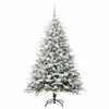 vidaXL Arbre de No&euml;l artificiel pr&eacute;-&eacute;clair&eacute; avec ensemble de boules