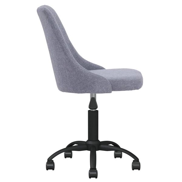 vidaXL Chaises pivotantes &agrave; manger lot de 6 gris clair tissu