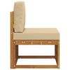 vidaXL Sofa de milieu ext&eacute;rieur Bois d'Acacia Massif Naturel