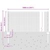vidaXL Cl&ocirc;ture avec poteau Gris 0,6 x 100 m Acier et PVC