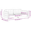 vidaXL Lit de repos gris fonc&eacute; 90x190 cm velours