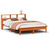 vidaXL Cadre de lit sans matelas cire marron 160x200cm bois pin massif