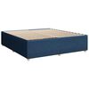vidaXL Sommier &agrave; lattes de lit avec matelas Bleu 180x200 cm Tissu