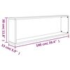 vidaXL &Eacute;tag&egrave;res murales cube 2 pcs Ch&ecirc;ne marron 100x15x30 cm Bois