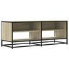 vidaXL Meuble TV ch&ecirc;ne sonoma 120,5x40x46cm bois d'ing&eacute;nierie et m&eacute;tal