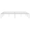 vidaXL Cadre de lit m&eacute;tal sans matelas blanc 140x200 cm