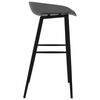 vidaXL Ensemble de bar 5 pcs Blanc et gris