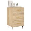vidaXL Table de chevet ch&ecirc;ne sonoma 40x40x66 cm bois d'ing&eacute;nierie