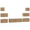 vidaXL Ensemble meuble TV 8 pcs Ch&ecirc;ne artisanal Bois d'ing&eacute;nierie