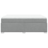 vidaXL Sommier &agrave; lattes de lit avec matelas Gris clair 140x200cm Tissu