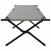 vidaXL Lit de camping pliant Gris 210 x 80 x 46 cm Tissu Oxford