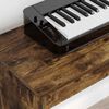 vidaXL Stand de clavier Ch&ecirc;ne fum&eacute; 120 x 32 x 64 cm Bois d'ing&eacute;nierie