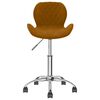 vidaXL Chaises &agrave; manger pivotantes lot de 4 Marron Velours