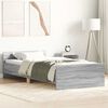 vidaXL Cadre de lit sans matelas sonoma gris 75x190 cm